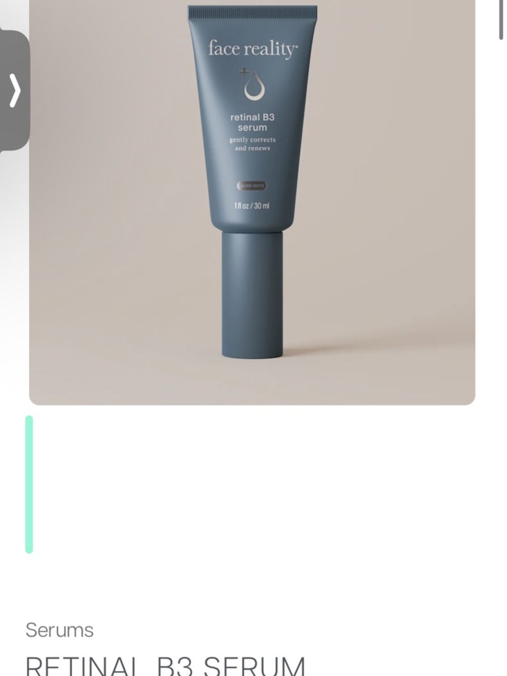 face reality Retinal B3 Serum - NEW